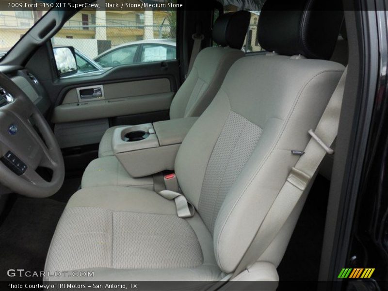 Black / Stone/Medium Stone 2009 Ford F150 XLT SuperCrew