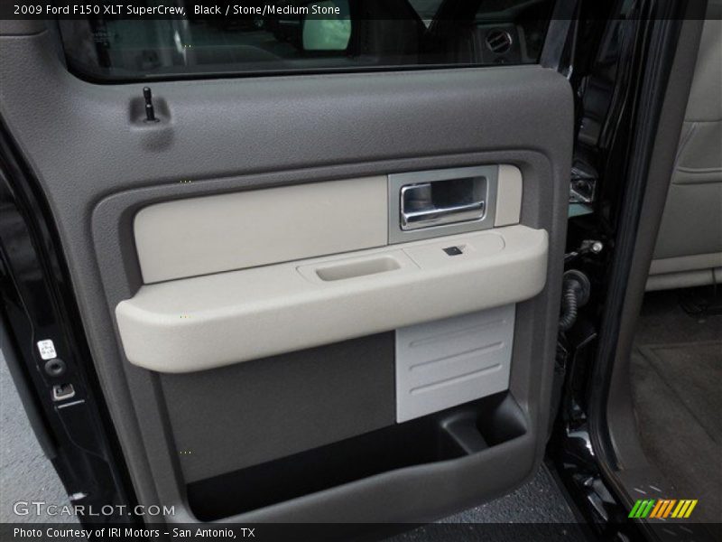 Black / Stone/Medium Stone 2009 Ford F150 XLT SuperCrew