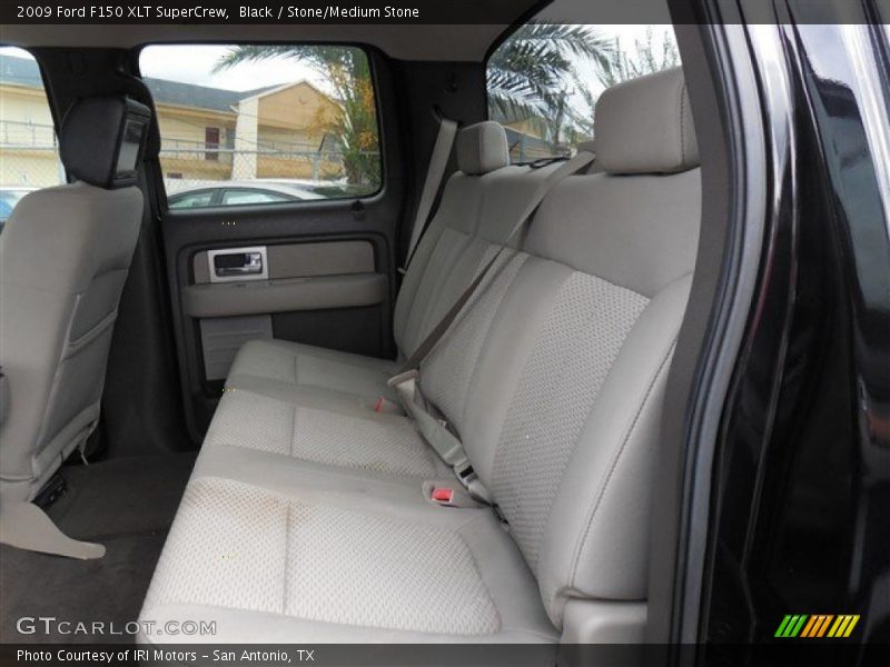 Black / Stone/Medium Stone 2009 Ford F150 XLT SuperCrew