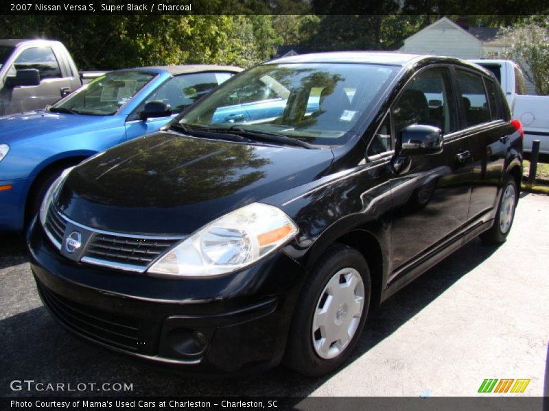 Super Black / Charcoal 2007 Nissan Versa S