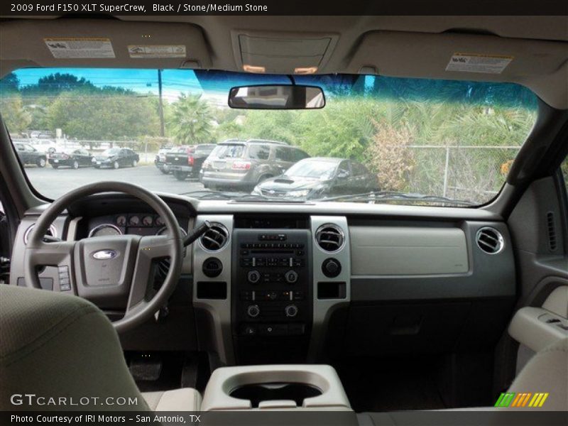 Black / Stone/Medium Stone 2009 Ford F150 XLT SuperCrew