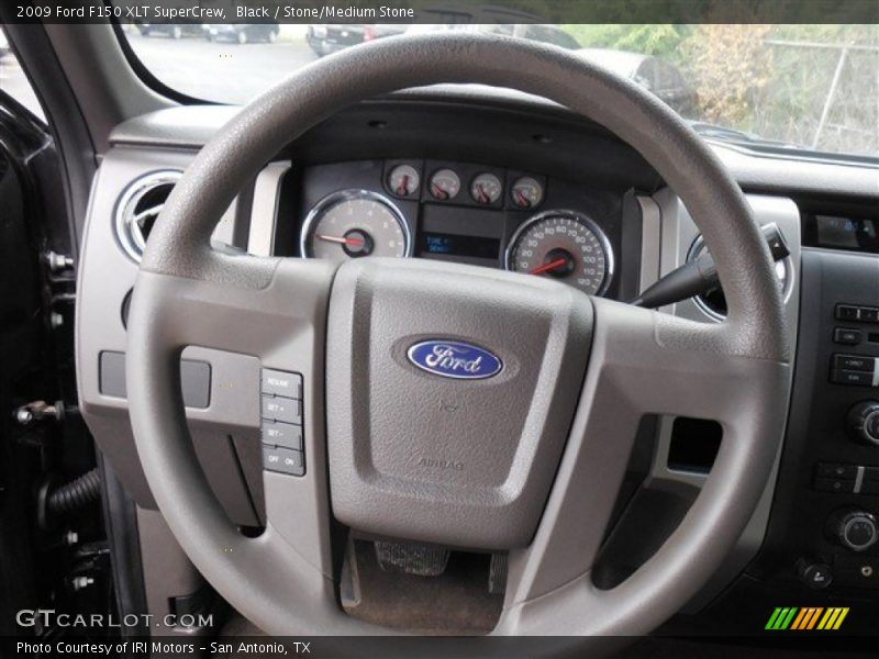 Black / Stone/Medium Stone 2009 Ford F150 XLT SuperCrew