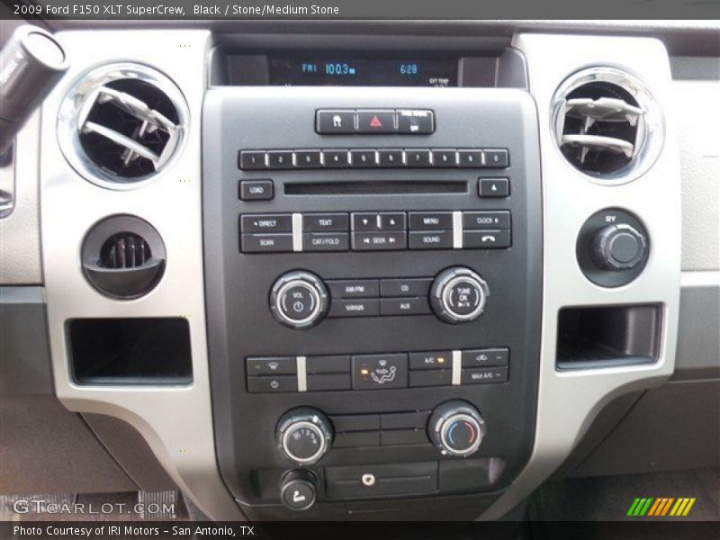 Black / Stone/Medium Stone 2009 Ford F150 XLT SuperCrew
