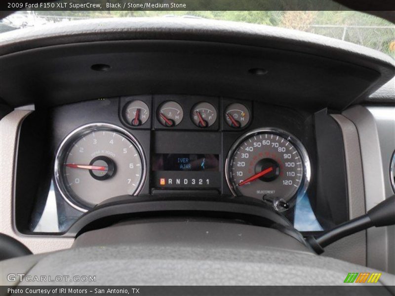 Black / Stone/Medium Stone 2009 Ford F150 XLT SuperCrew
