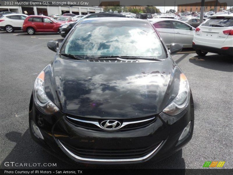 Midnight Black / Gray 2012 Hyundai Elantra GLS