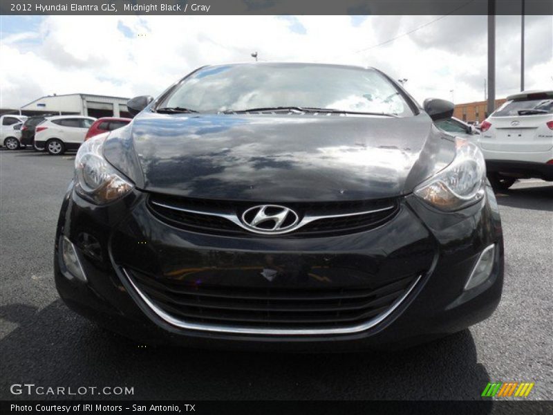 Midnight Black / Gray 2012 Hyundai Elantra GLS