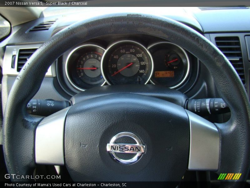 Super Black / Charcoal 2007 Nissan Versa S