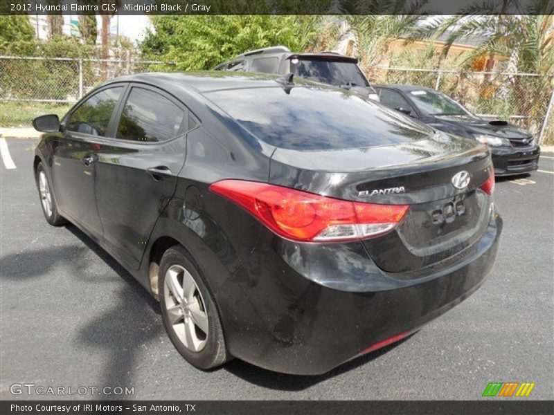 Midnight Black / Gray 2012 Hyundai Elantra GLS