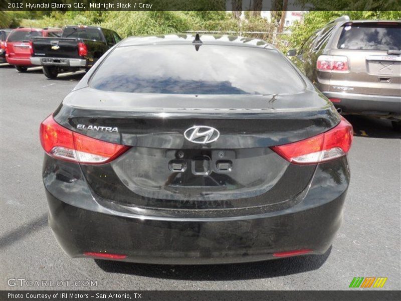 Midnight Black / Gray 2012 Hyundai Elantra GLS