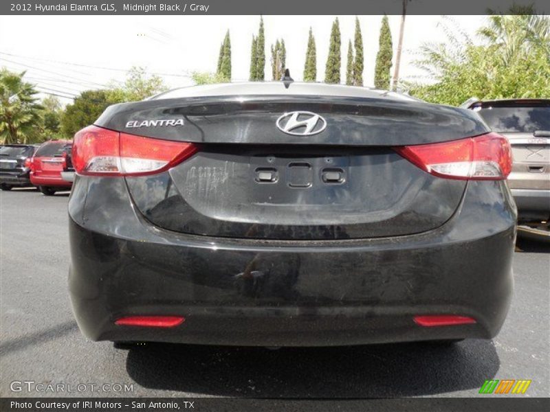 Midnight Black / Gray 2012 Hyundai Elantra GLS