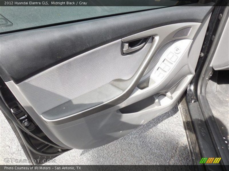 Midnight Black / Gray 2012 Hyundai Elantra GLS