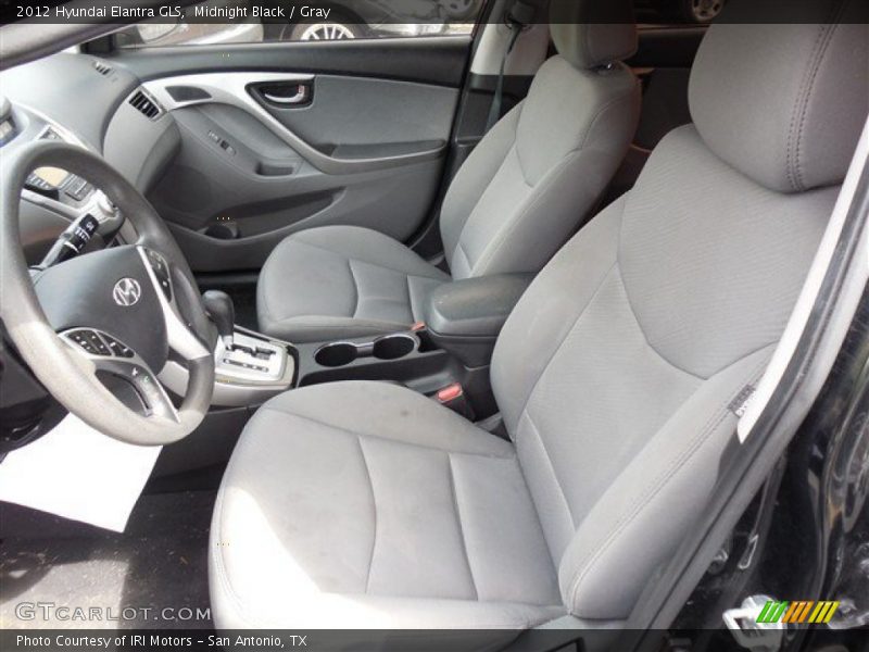 Midnight Black / Gray 2012 Hyundai Elantra GLS