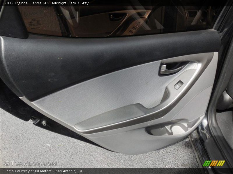 Midnight Black / Gray 2012 Hyundai Elantra GLS