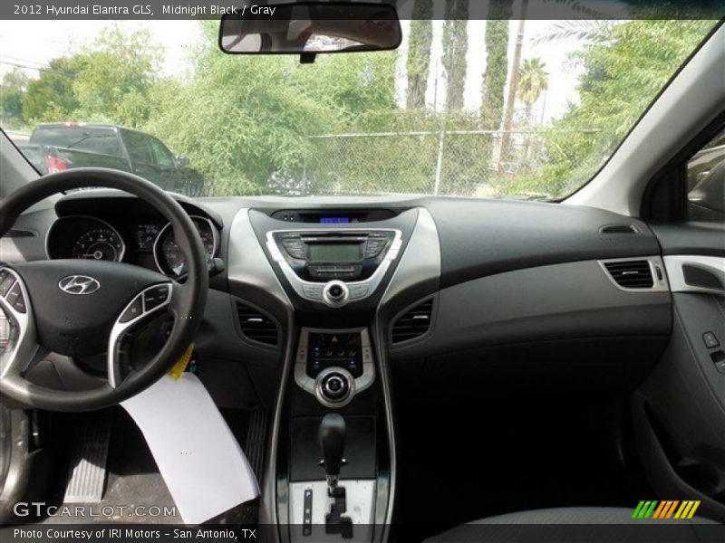Midnight Black / Gray 2012 Hyundai Elantra GLS