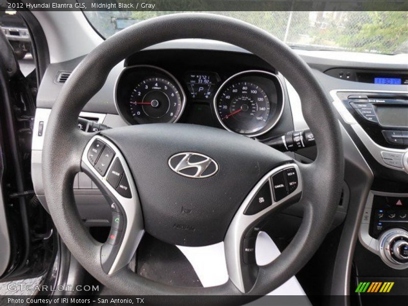 Midnight Black / Gray 2012 Hyundai Elantra GLS
