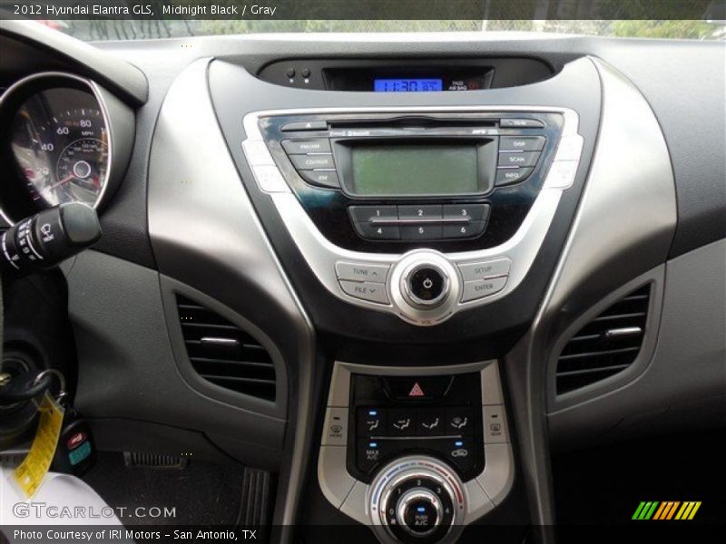 Midnight Black / Gray 2012 Hyundai Elantra GLS