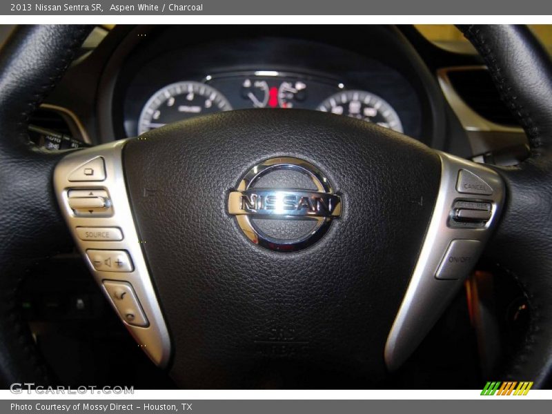 Aspen White / Charcoal 2013 Nissan Sentra SR