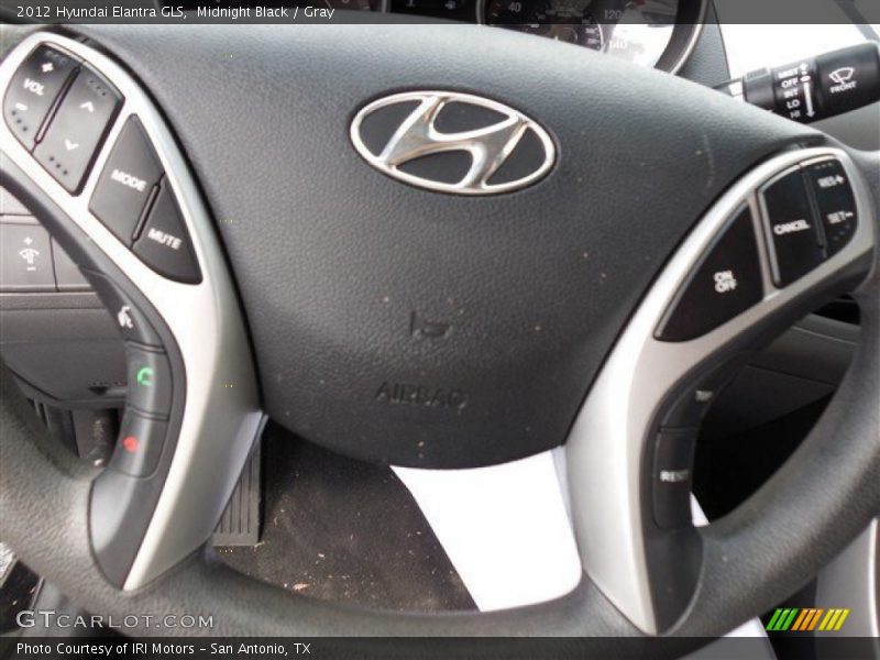Midnight Black / Gray 2012 Hyundai Elantra GLS