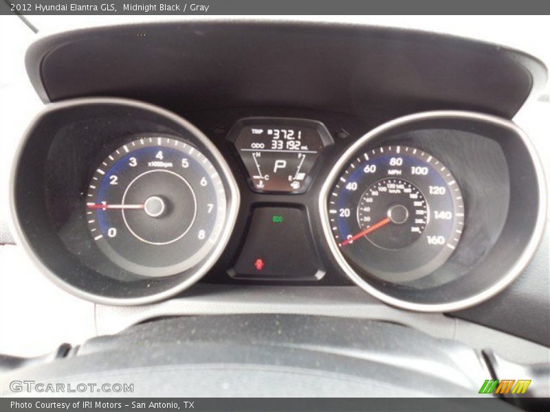 Midnight Black / Gray 2012 Hyundai Elantra GLS
