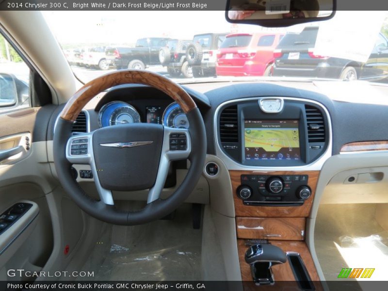 Bright White / Dark Frost Beige/Light Frost Beige 2014 Chrysler 300 C