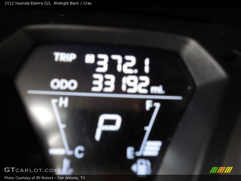 Midnight Black / Gray 2012 Hyundai Elantra GLS