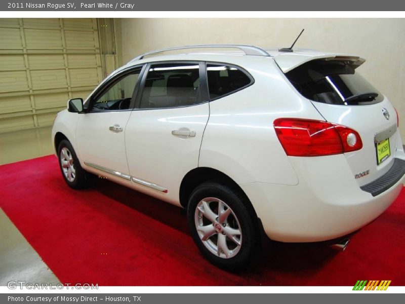 Pearl White / Gray 2011 Nissan Rogue SV
