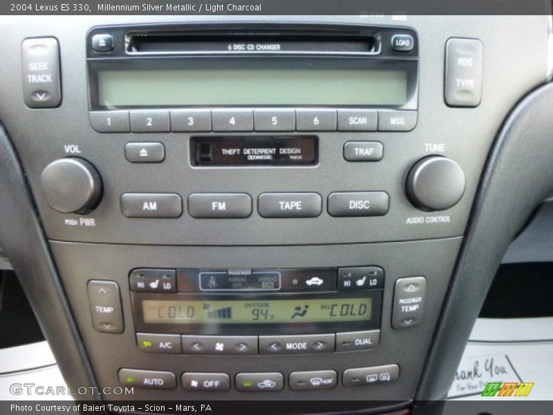 Millennium Silver Metallic / Light Charcoal 2004 Lexus ES 330