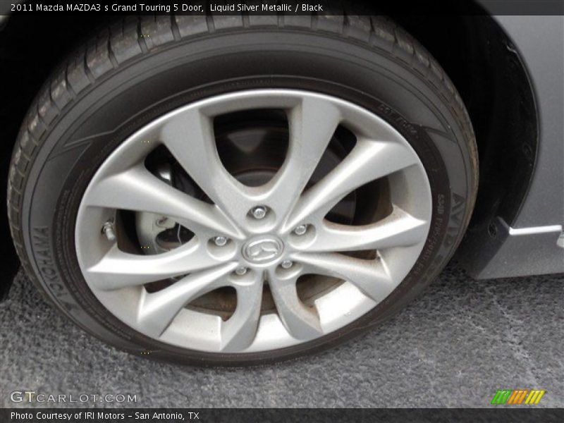 Liquid Silver Metallic / Black 2011 Mazda MAZDA3 s Grand Touring 5 Door