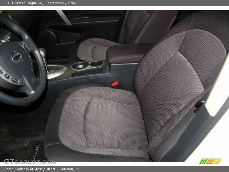 Pearl White / Gray 2011 Nissan Rogue SV
