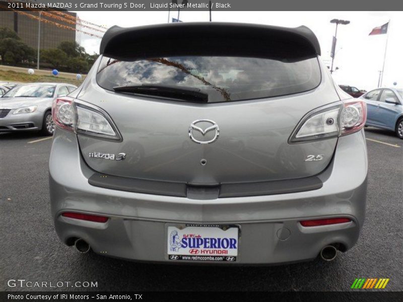 Liquid Silver Metallic / Black 2011 Mazda MAZDA3 s Grand Touring 5 Door