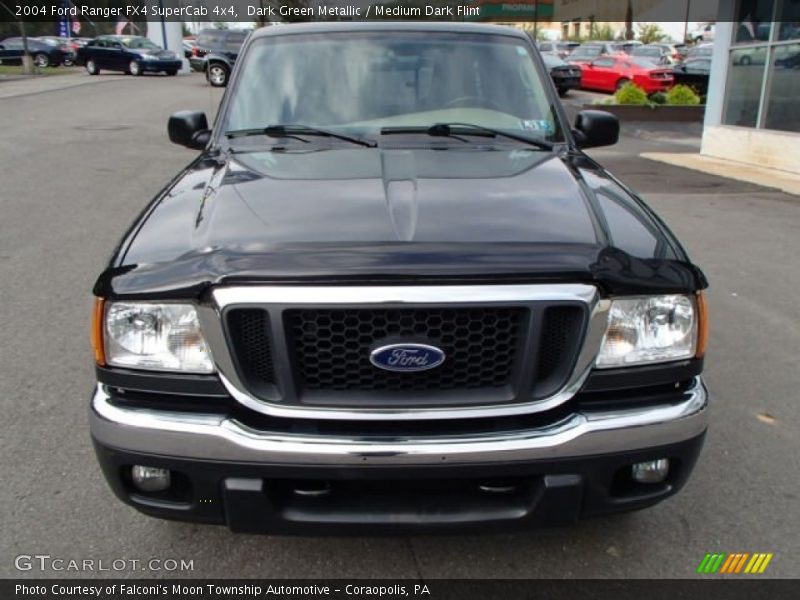Dark Green Metallic / Medium Dark Flint 2004 Ford Ranger FX4 SuperCab 4x4