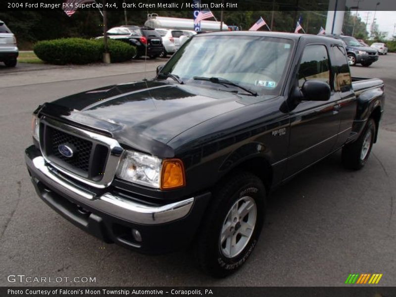 Dark Green Metallic / Medium Dark Flint 2004 Ford Ranger FX4 SuperCab 4x4