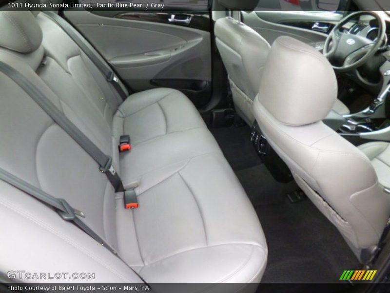 Pacific Blue Pearl / Gray 2011 Hyundai Sonata Limited