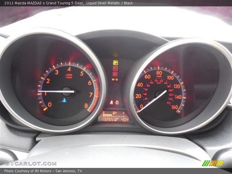Liquid Silver Metallic / Black 2011 Mazda MAZDA3 s Grand Touring 5 Door