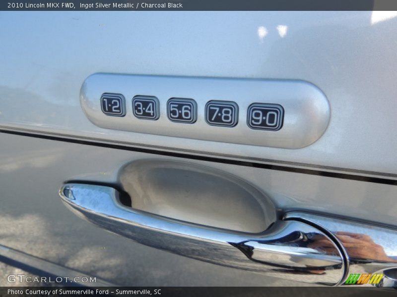 Ingot Silver Metallic / Charcoal Black 2010 Lincoln MKX FWD