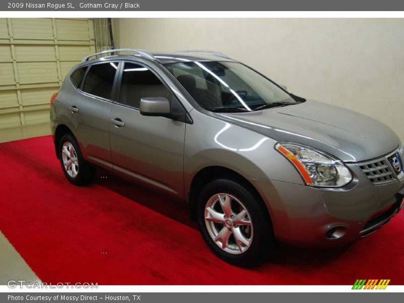 Gotham Gray / Black 2009 Nissan Rogue SL