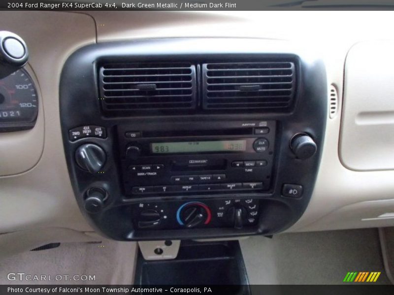Dark Green Metallic / Medium Dark Flint 2004 Ford Ranger FX4 SuperCab 4x4