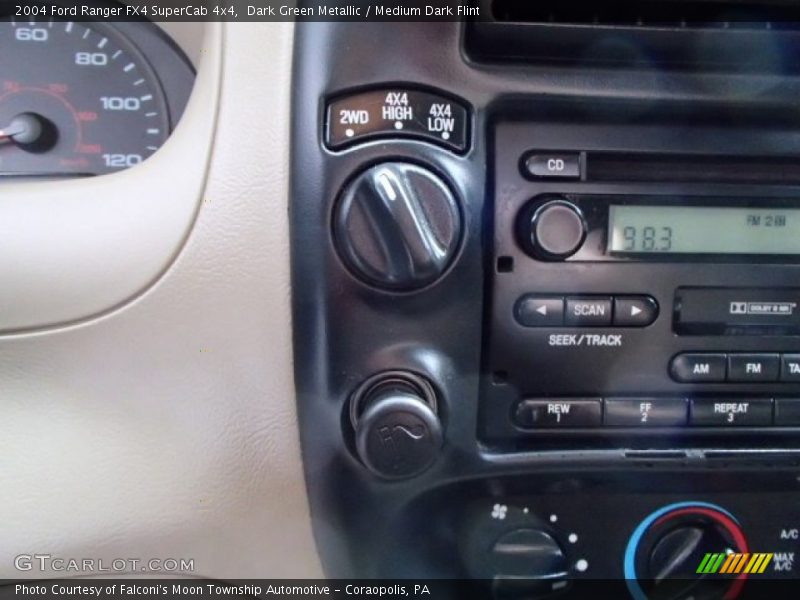 Dark Green Metallic / Medium Dark Flint 2004 Ford Ranger FX4 SuperCab 4x4