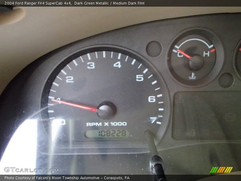 Dark Green Metallic / Medium Dark Flint 2004 Ford Ranger FX4 SuperCab 4x4