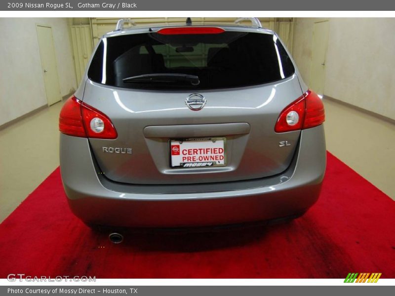 Gotham Gray / Black 2009 Nissan Rogue SL