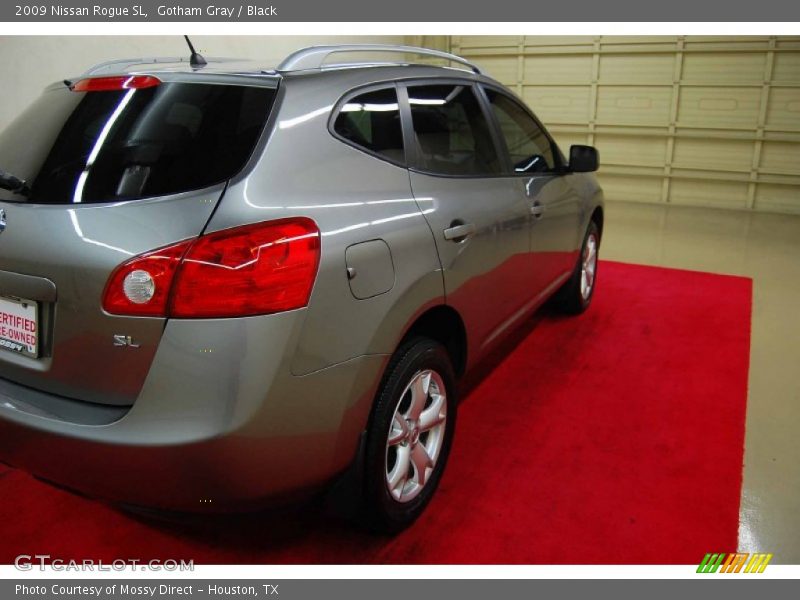 Gotham Gray / Black 2009 Nissan Rogue SL
