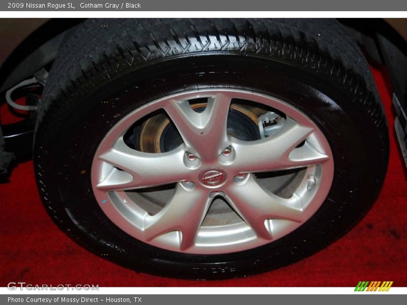 Gotham Gray / Black 2009 Nissan Rogue SL