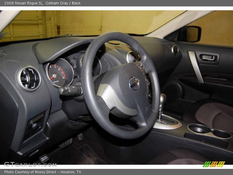Gotham Gray / Black 2009 Nissan Rogue SL