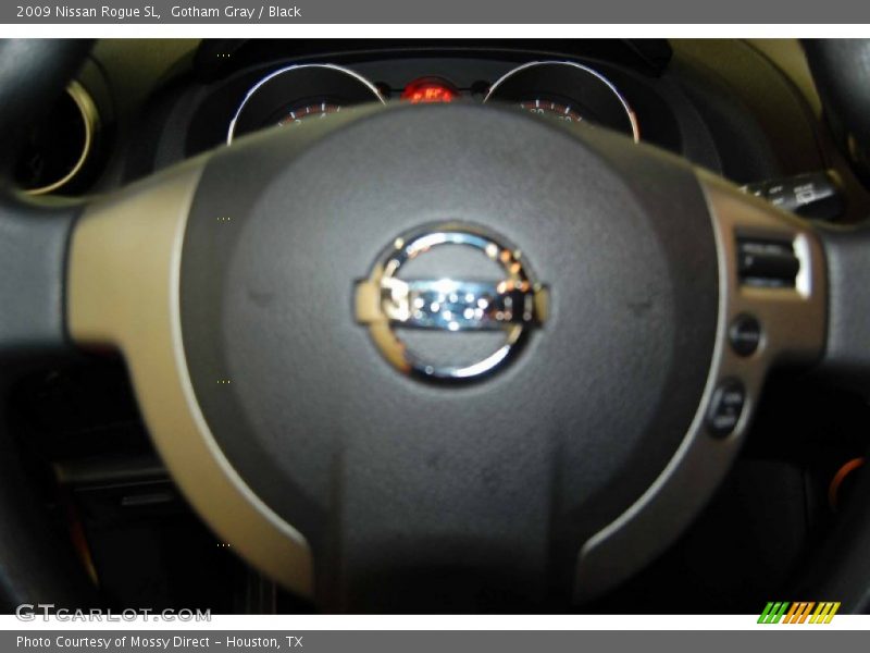 Gotham Gray / Black 2009 Nissan Rogue SL