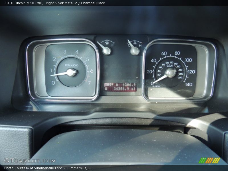 Ingot Silver Metallic / Charcoal Black 2010 Lincoln MKX FWD