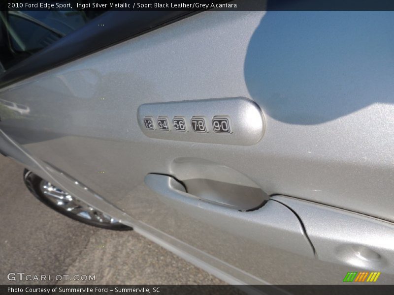 Ingot Silver Metallic / Sport Black Leather/Grey Alcantara 2010 Ford Edge Sport