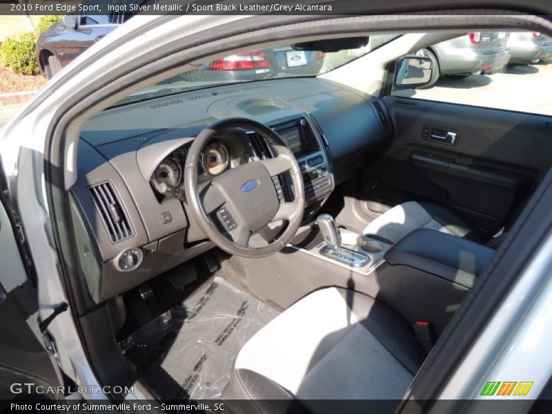 Ingot Silver Metallic / Sport Black Leather/Grey Alcantara 2010 Ford Edge Sport