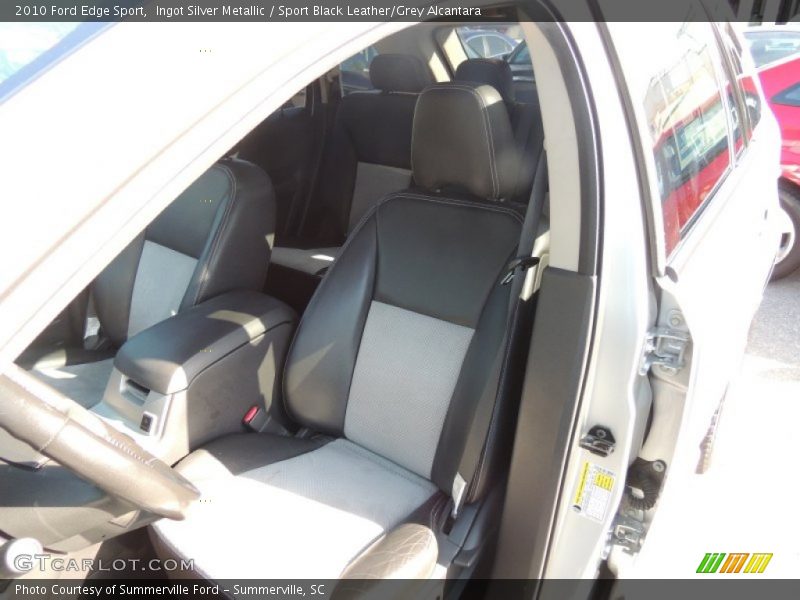 Ingot Silver Metallic / Sport Black Leather/Grey Alcantara 2010 Ford Edge Sport