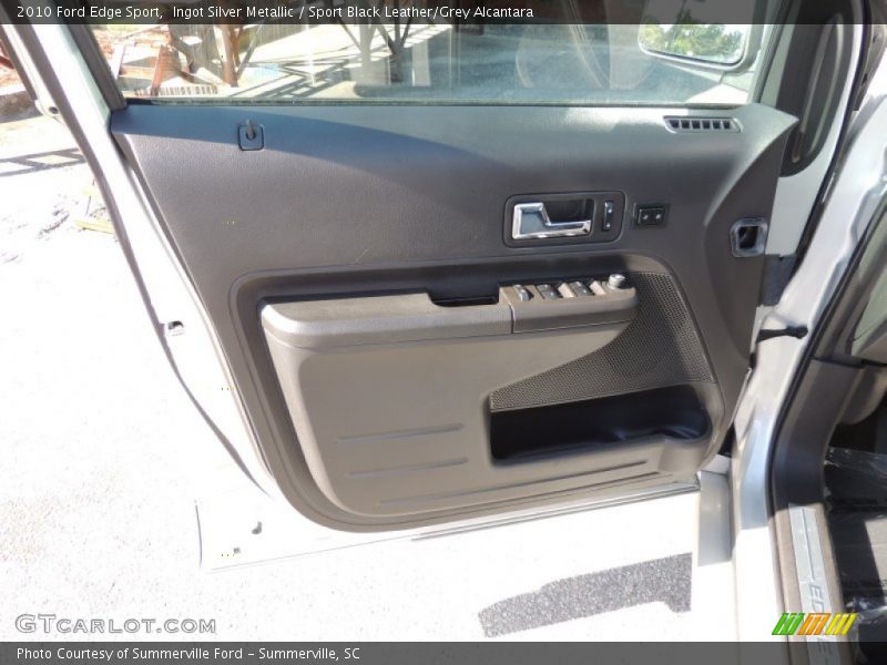 Ingot Silver Metallic / Sport Black Leather/Grey Alcantara 2010 Ford Edge Sport