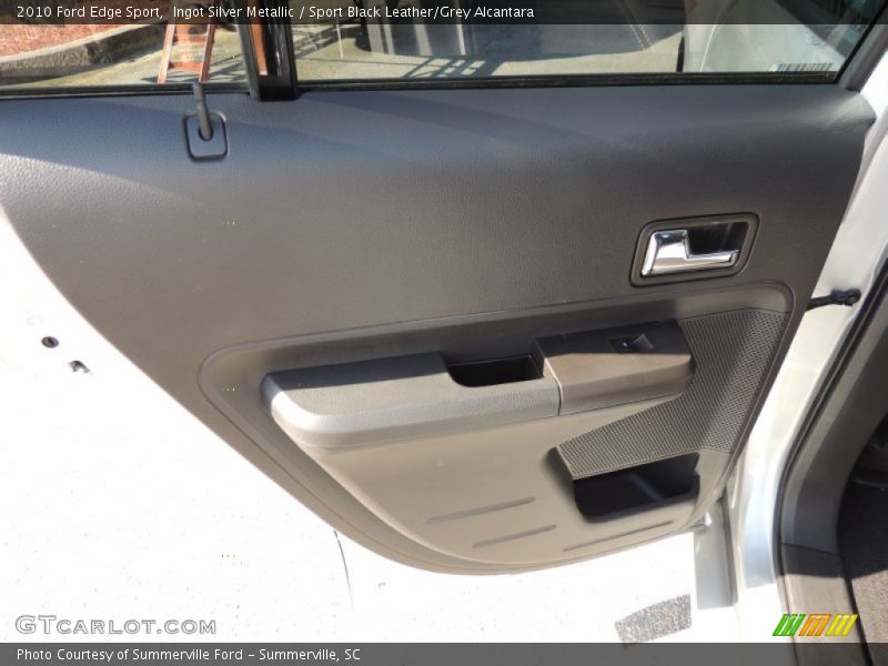 Ingot Silver Metallic / Sport Black Leather/Grey Alcantara 2010 Ford Edge Sport